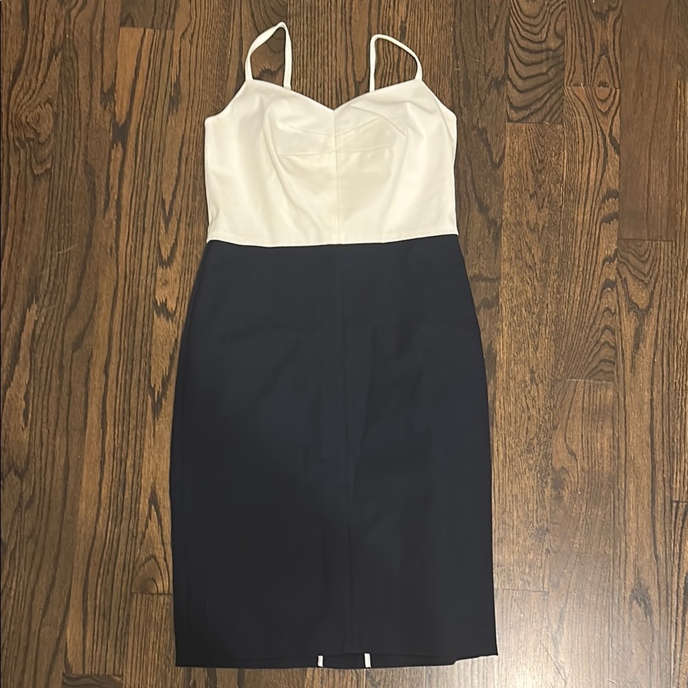 Elegant Navy and White Women's Dress